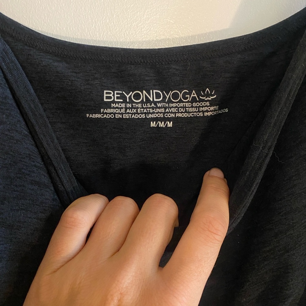 Beyond Yoga black onesie